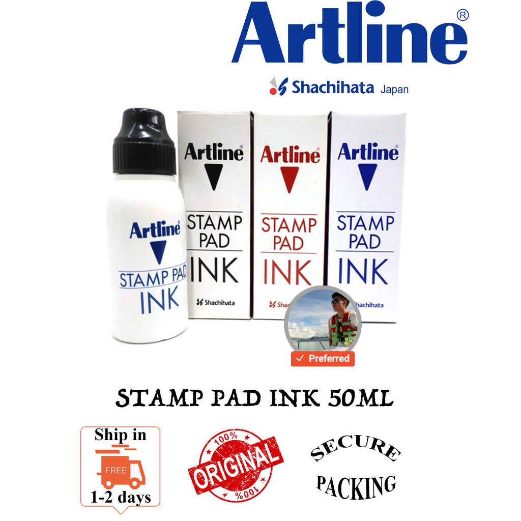 Artline Stamp Pad Ink 50ml Shopee Malaysia