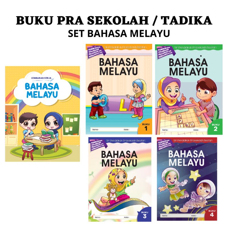 Buku Kerja Bahasa Melayu Prasekolah Tadika Aktiviti Tahun