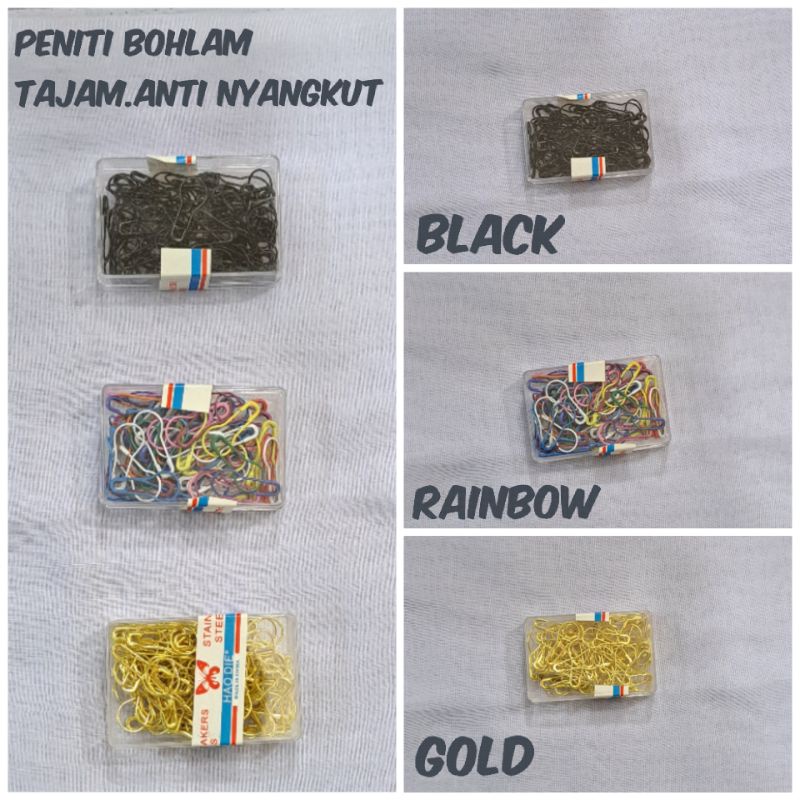 Bulb Safety Pin / Sharp anti-stab Hijab Pin 1 BOX | Shopee Malaysia