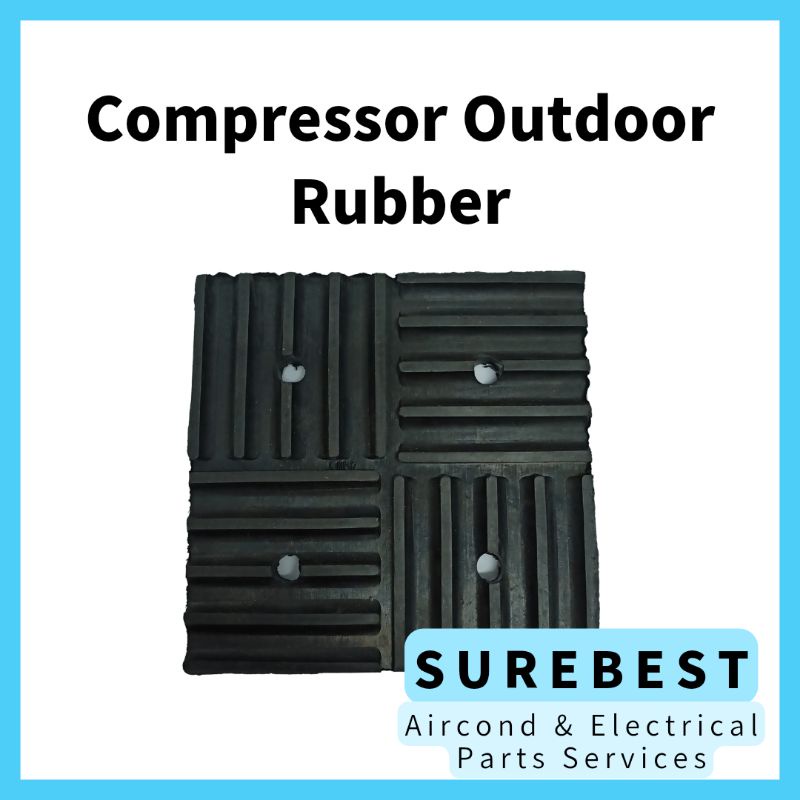 thumbnail image 2 of Anti-Vibration Rubber Pads For Air Compressor – 4" X 4" X 7/8", Set Of 8, Top Quality 2 of 5