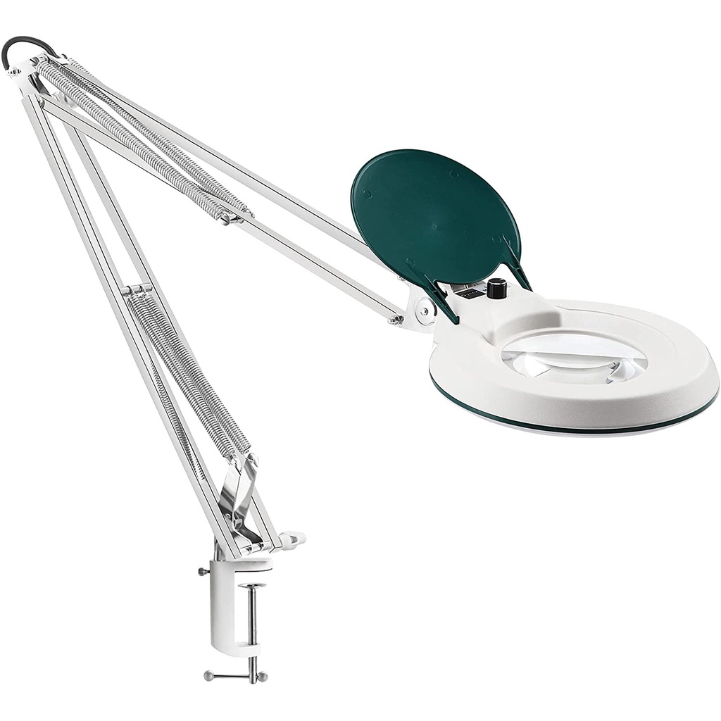 DECT Magnifying Glass with Light 10X Magnifying Desk Lamp 120 Pcs LED