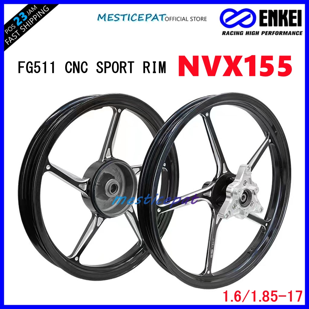 ENKEI Sport Rim CNC FG511 PNP SPORTRIM YAMAHA NVX155 Forged Rim Wheel ...
