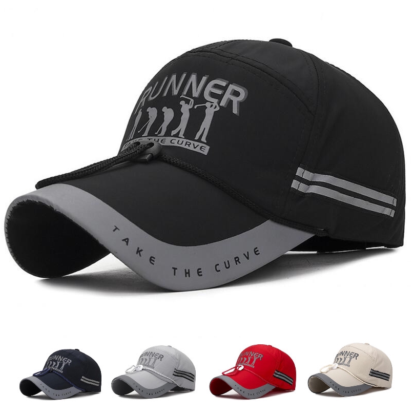 Fashion Running Golf Baseball Cap Restore Safety Reflective Pattern Hat ...