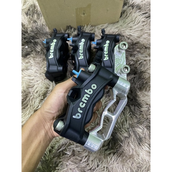 ORIGINAL BREMBO STYLEMA 4POT CALIPER 108MM SIAP BRACKET PNP FOR Y15/Y16