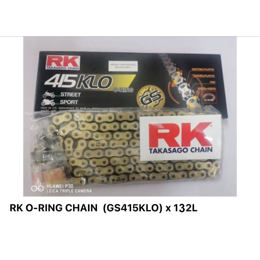 RANTAI RK RKM ORING CHAIN 415 428 114L 122L 132L 130L 140L O RING ...