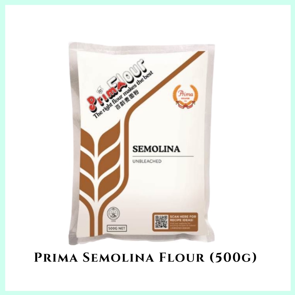 Prima Semolina Flour Imported Unbleached 500g Semolina Suji Flour