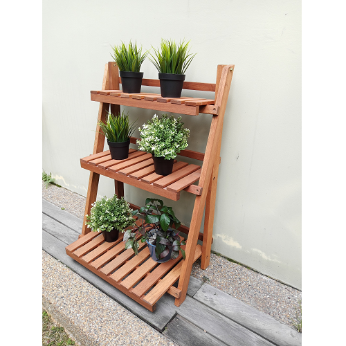 Foldable Planter Flower Wooden Rack | Shopee Malaysia