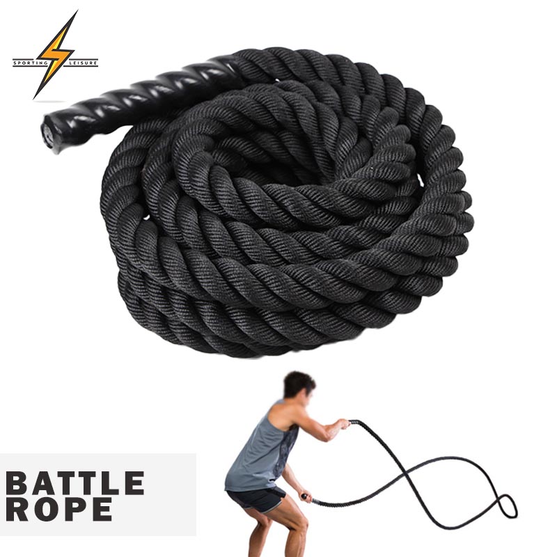 Battle Rope 38mm 9meter Gym Strength Fitness Training Shopee