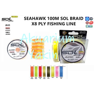 SEAHAWK BRAIDED LINES - SOL 8X 500M 15lb(0.10mm) - 50lb(0.27mm)