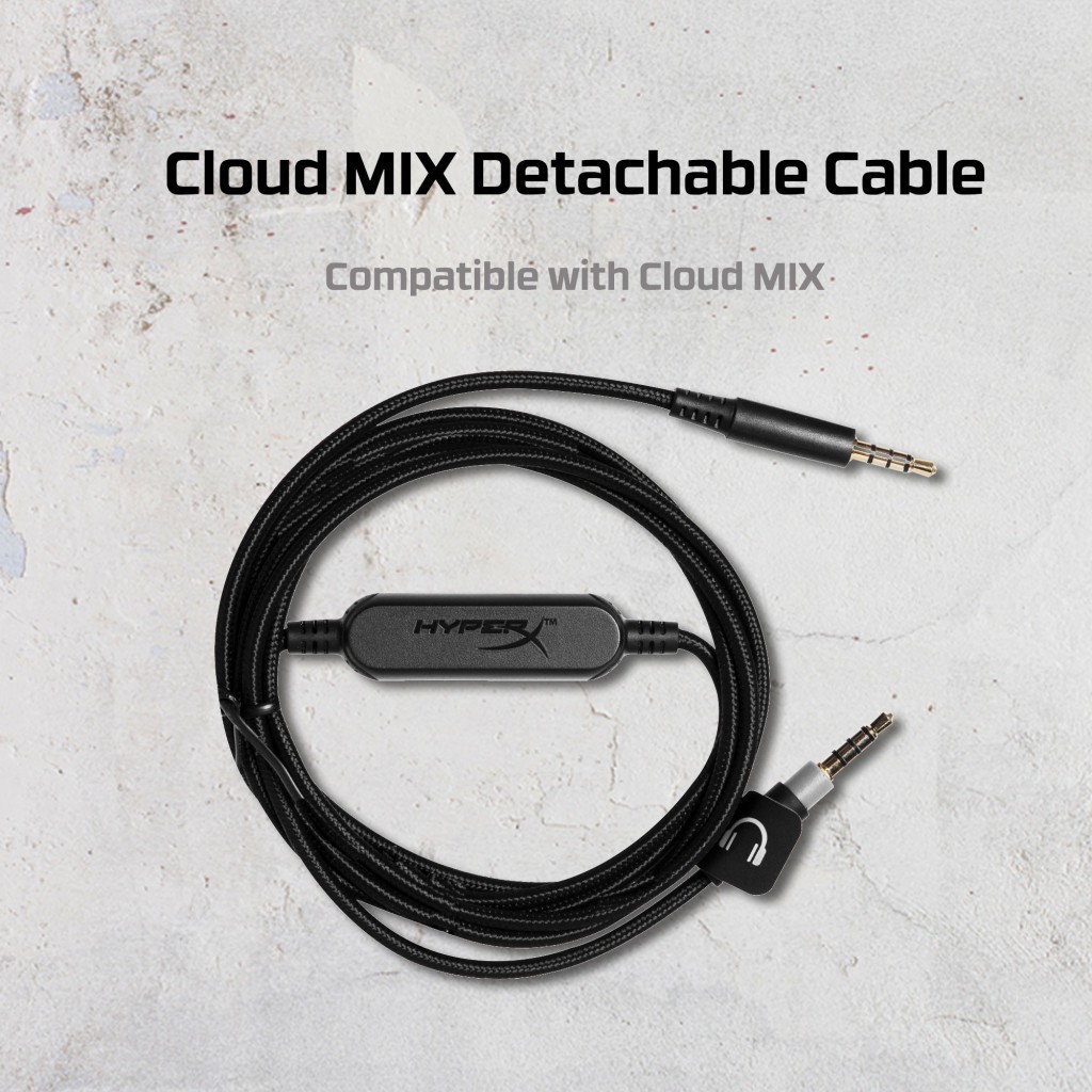 HyperX Spare Parts Cloud MIX Detachable Cable 1.3m with in line control HXS HSDC2 Shopee Malaysia