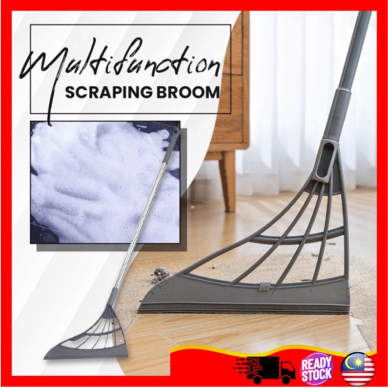 Multi purpose Magic Silicone Broom Penyapu Mop Wiper Telescopic Wiper Floor Shopee Malaysia