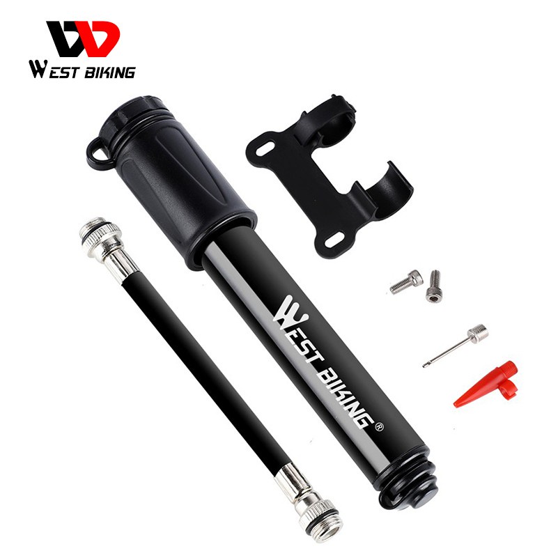 WEST BIKING Bicycle Pump Mini Portable Cycling Inflator Presta