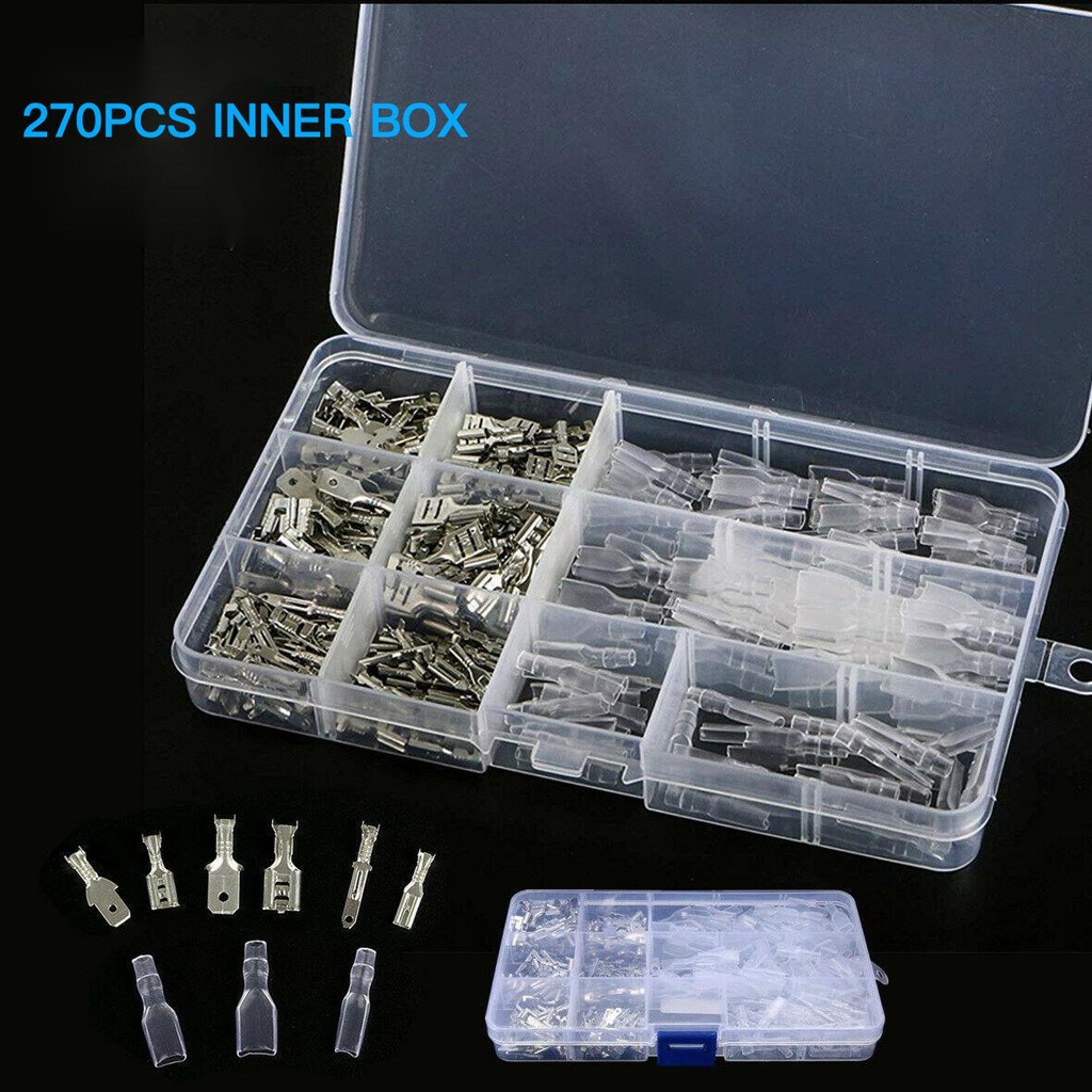 Quality car terminal 270PCS Hot sale boxed spring type terminal wire ...