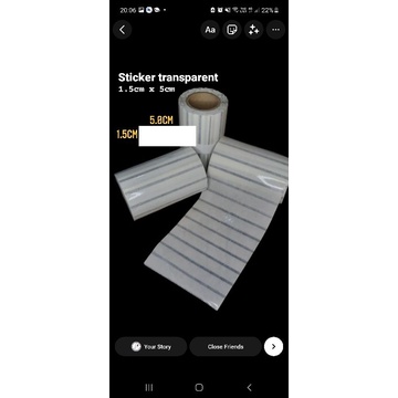 blank transparent label barcode | Shopee Malaysia