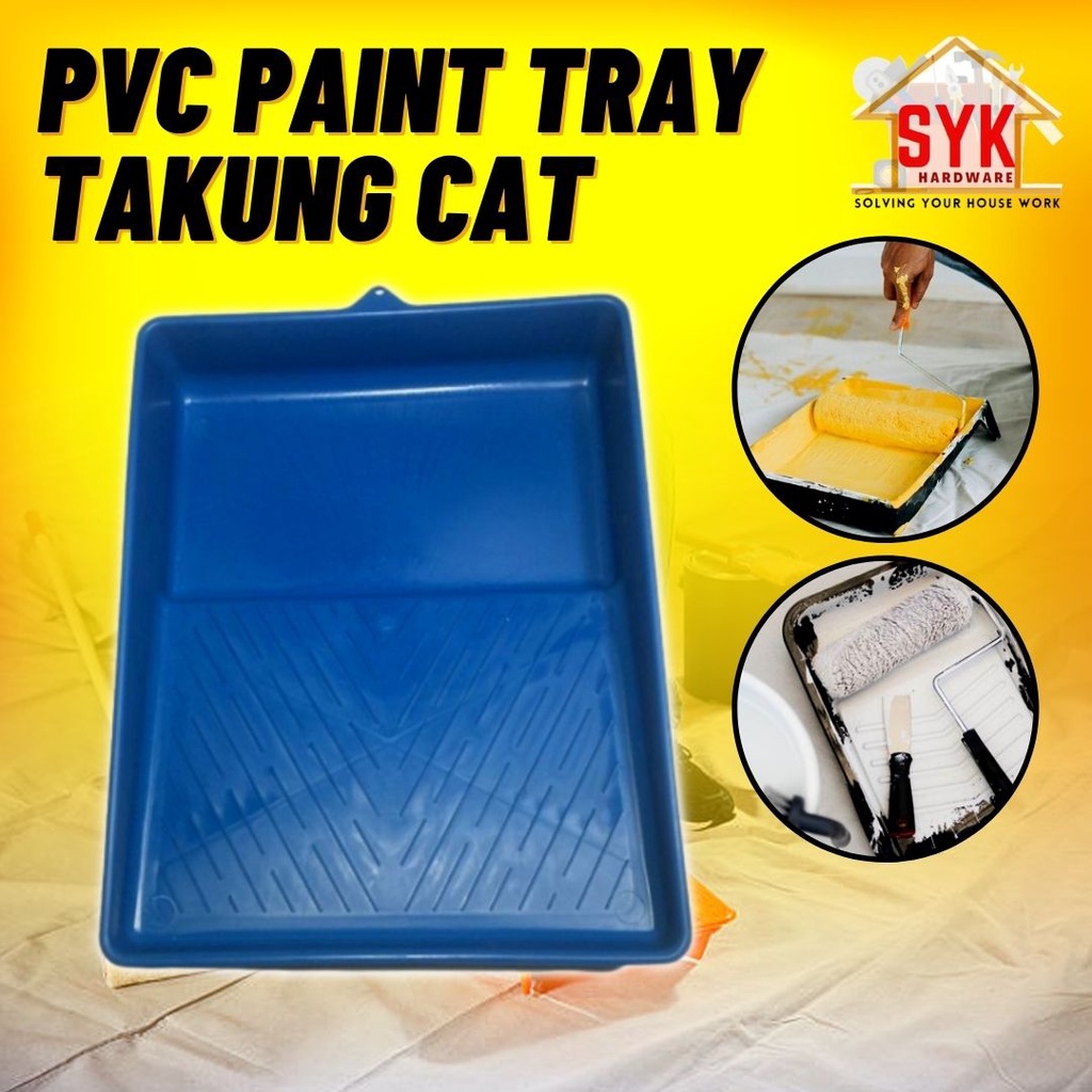 SYK PVC Paint Tray (Blue/Black) Roller Tray Paints Painting Accessories