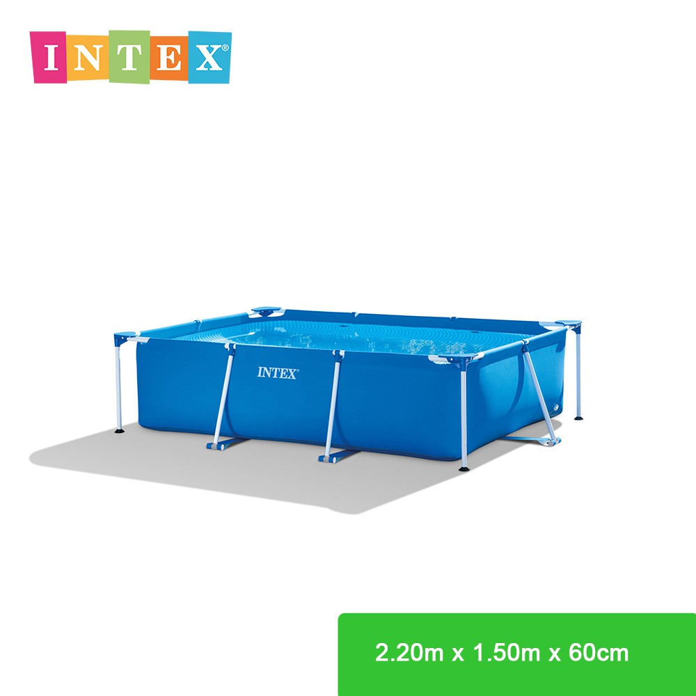 INTEX 28270 Rectangular Frame Pool (2.20m x 1.50m x 60cm) | Shopee Malaysia