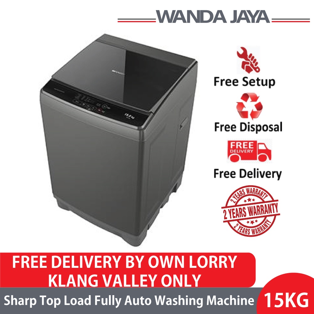 Sharp 15KG Top Load Fully Auto Washing Machine ESX159 Shopee Malaysia