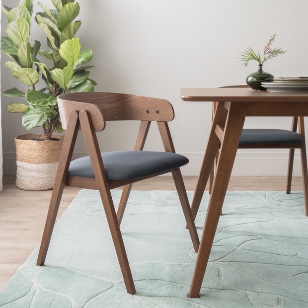 [2PCS] CATER Navy Blue Kerusi Makan Dining Chair Modern Dinning Chair