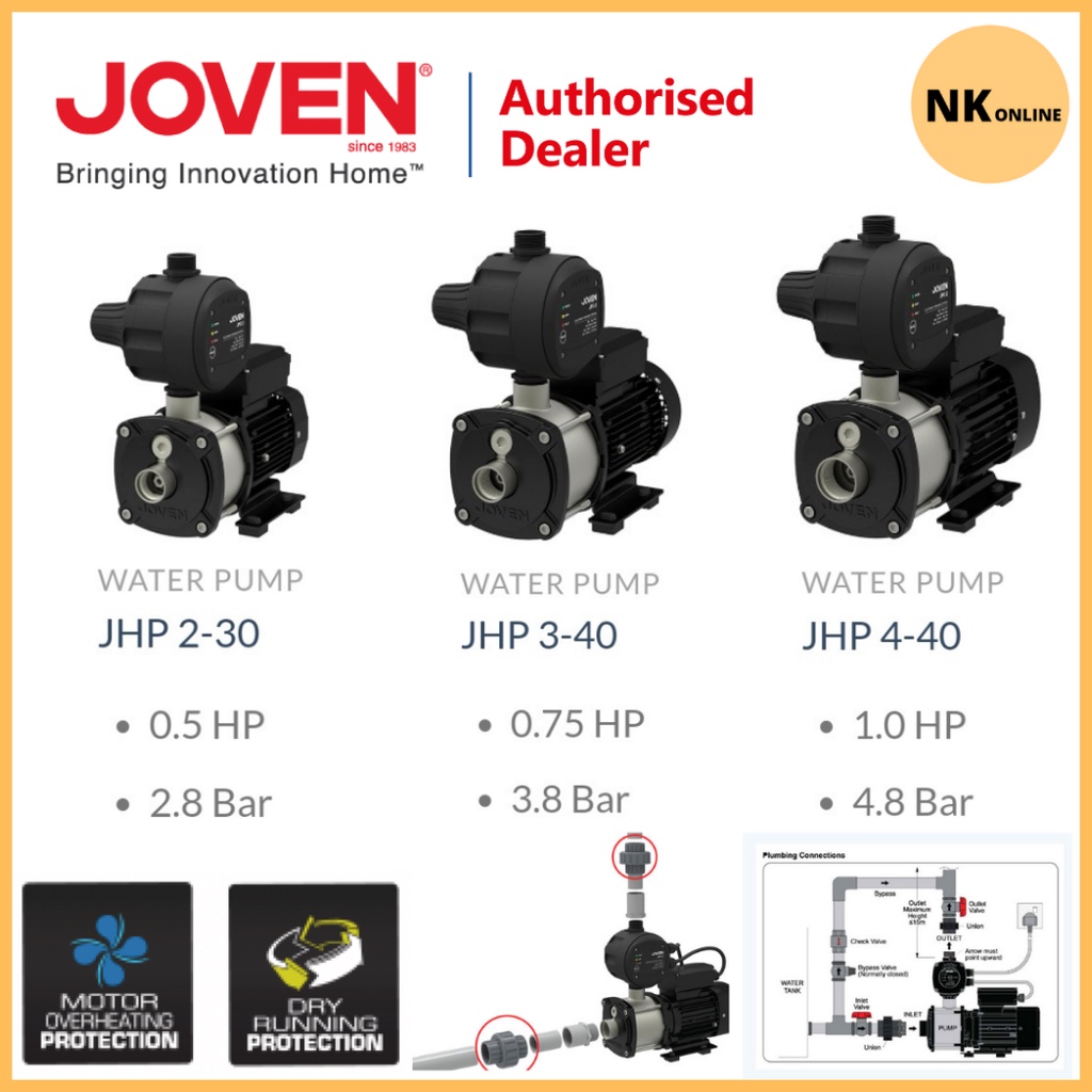 [Free Shipping] Joven Water Pump JHP 230 JHP 340 JHP 440 Automatic