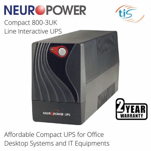 NEUROPOWER COMPACT 800-3UK (800VA / 400W) LINE INTERACTIVE UPS ...