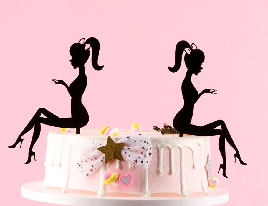 New Fashion High Heels Lady Girl Acrylic Cake Topper Wedding ...