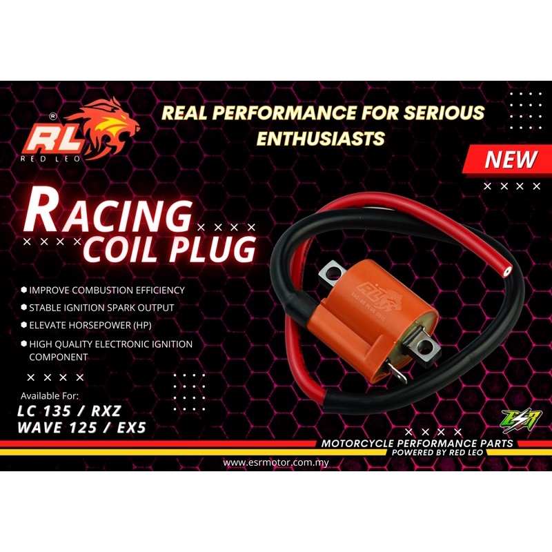 RED LEO PLUG COIL FOR YAMAHA Y15 LC 135 RS150 Shopee Malaysia