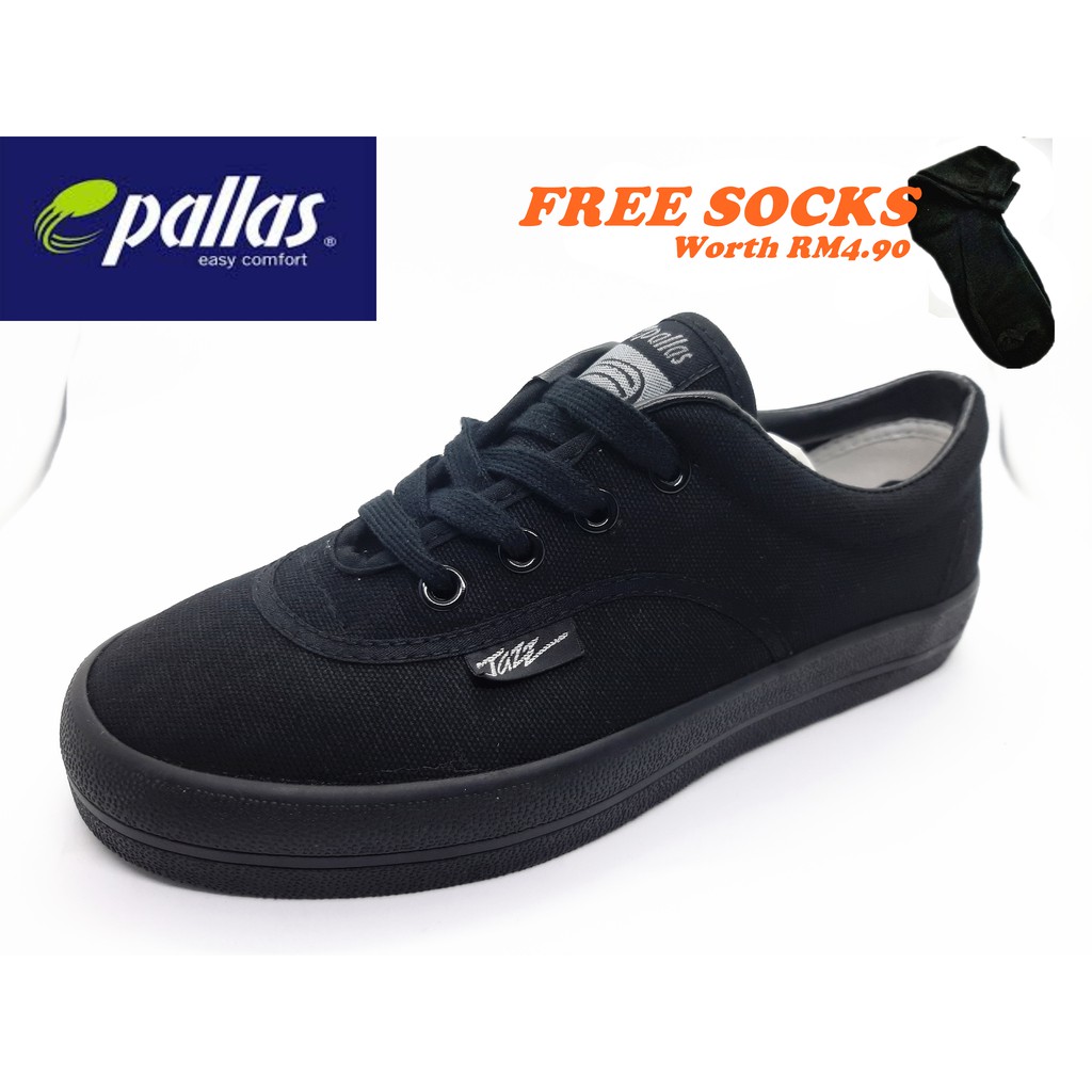 Pallas Jazz 7328bk Black Shoes Kasut Hitam Sekolah Pallas Jazz