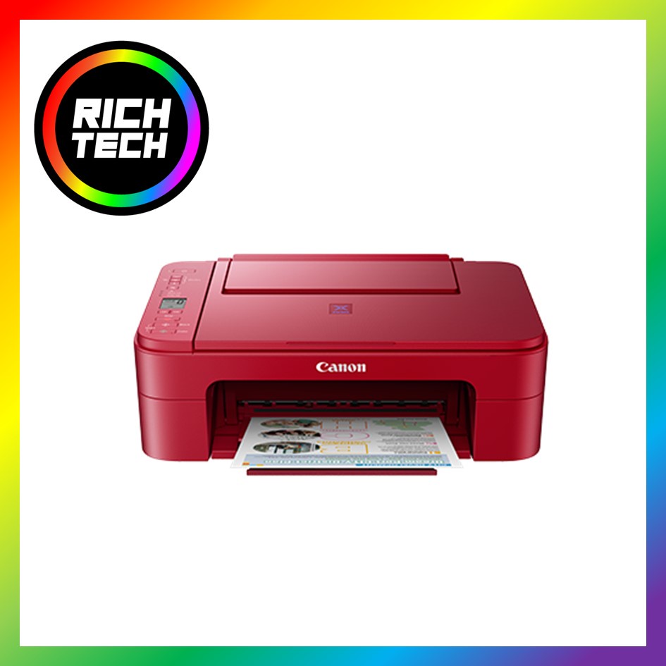 Canon Pixma E3370 Wireless All In One Printer Blackred Shopee Malaysia 7982