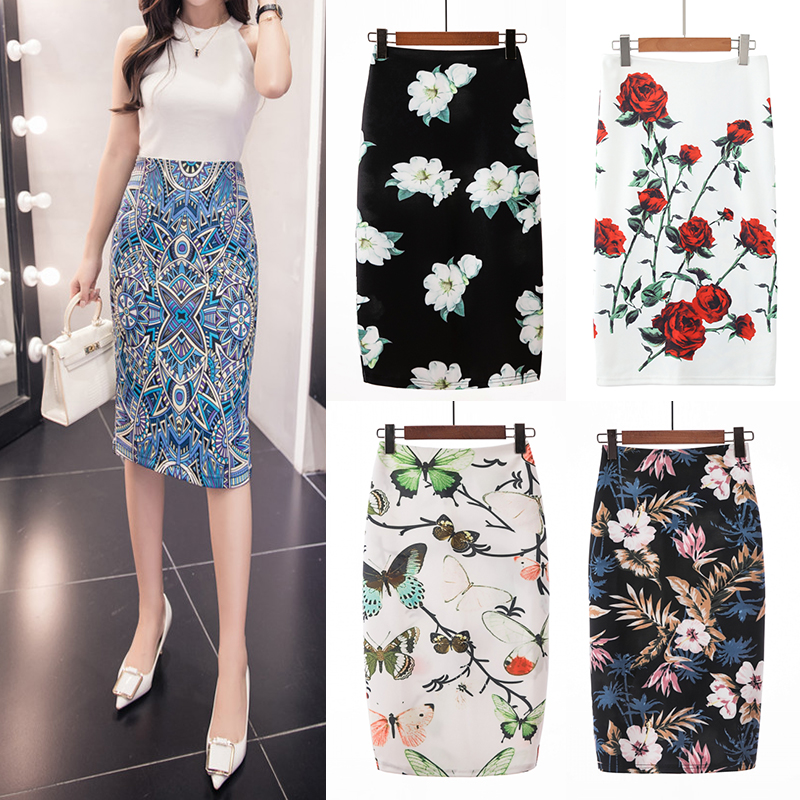 Floral pencil skirt outlet 5xl