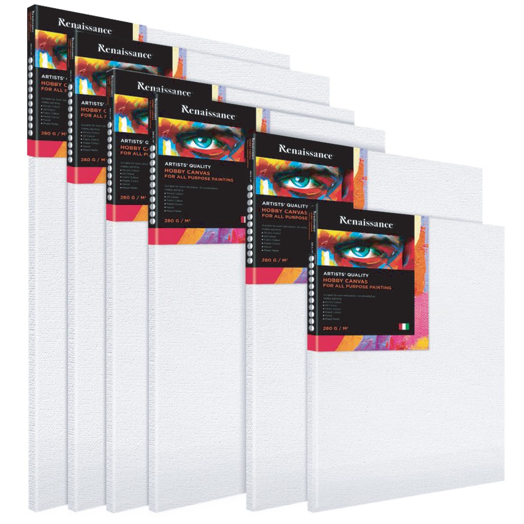 Renaissance 280gsm Stretched Canvas Artist Quality (Various Size for ...