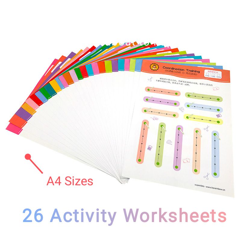 Limited A4 Sizes Kids Tracing Activity Worksheets Set for Preschoolers ...