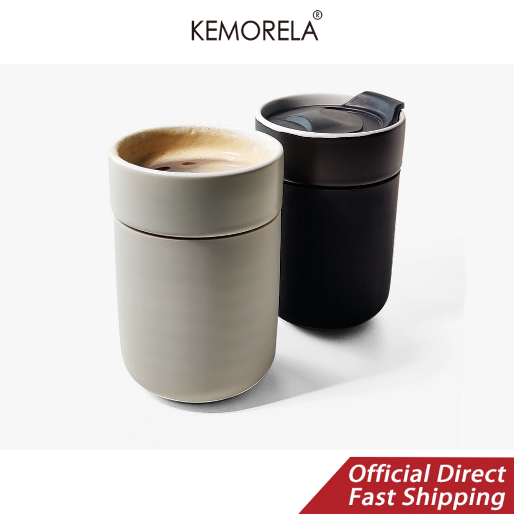 KEMORELA Ceramic Thermal Mug Nordic Protective Reusable Coffee Cup ...