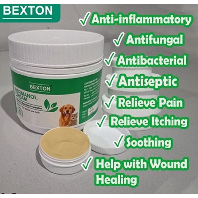 【Bexton】 Dermanol Herbal Skin Cream 15g / Krim Luka Kurap Fungus (Dog ...