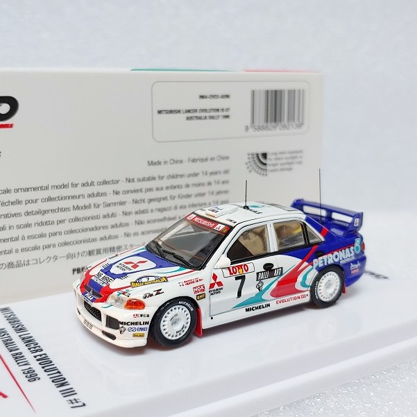 INNO64 1/64 MITSUBISHI LANCER EVOLUTION III #7 Australia Rally 1996 |  Shopee Malaysia