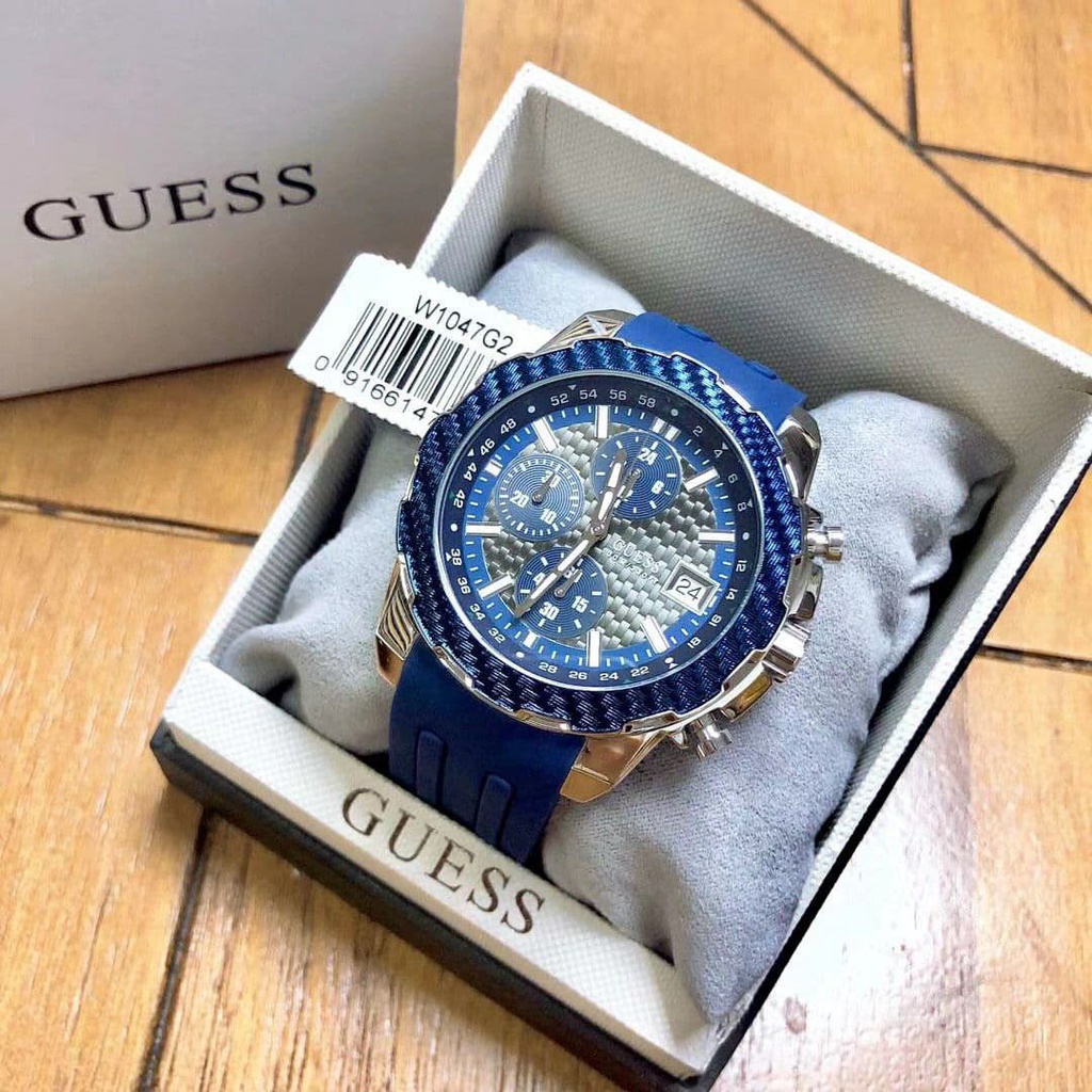 100% ORI Guess Mens Guess Octane Chronograph Watch W1047G2 | Shopee ...