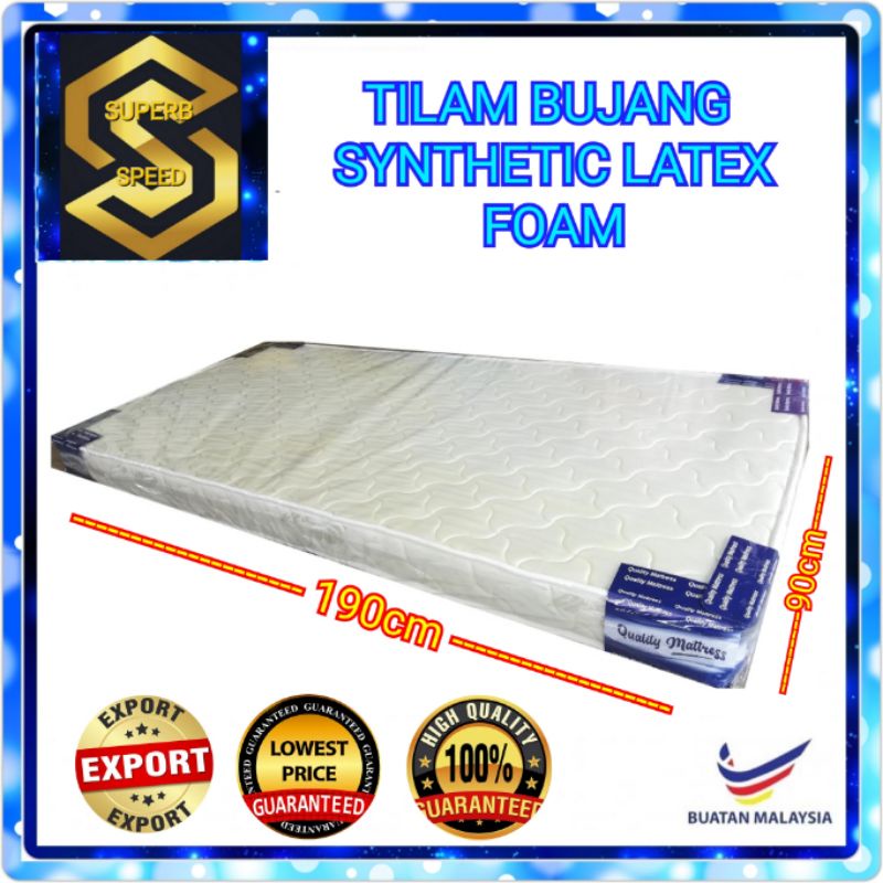 Tak Kempis Tilam Bujang Tilam Single Mattress High Density Foam Latex Rubber Feel Sesuai Katil