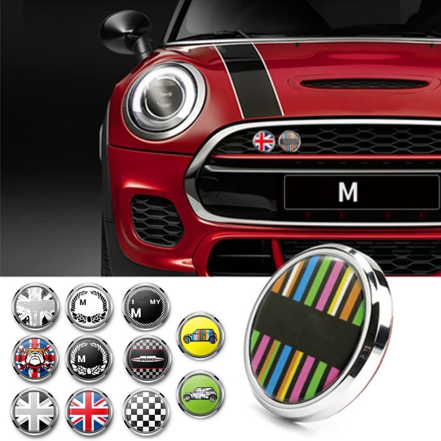 Mini COOPER BADGE EMBLEM GRILL FRONT CAR LOGO MINI COOPER GRILLE