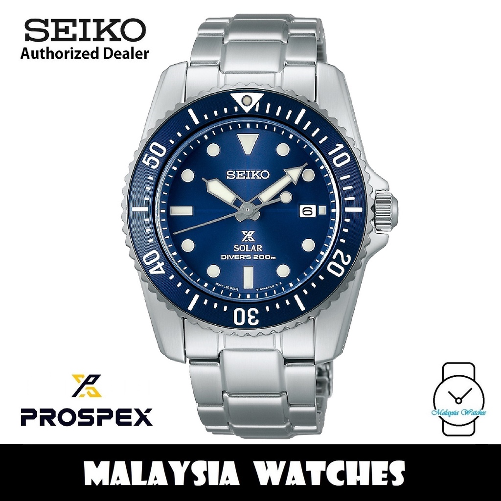 Seiko prospex analog stainless 2025 steel solar powered watch