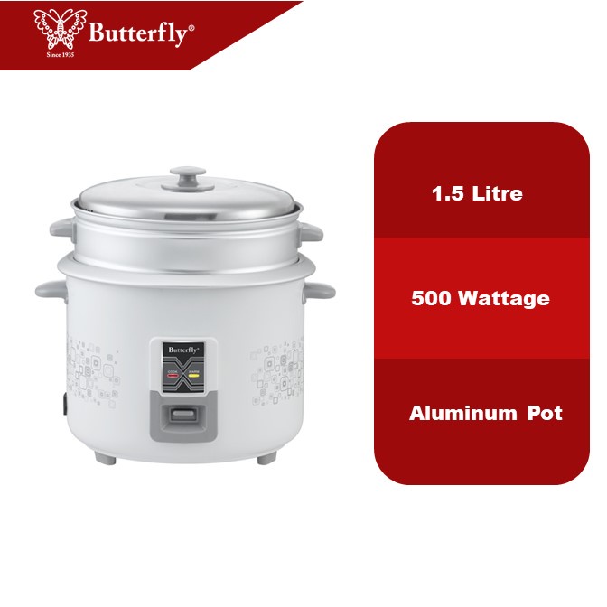 Butterfly Straight Rice Cooker 1.5L BRC S15 Shopee Malaysia