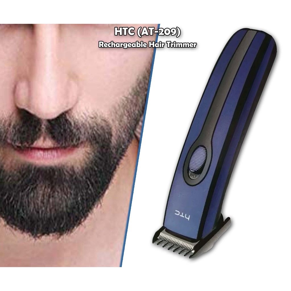 Original HTC Rechargeable Hair Trimmer/Shaver AT-209 | Shopee Malaysia