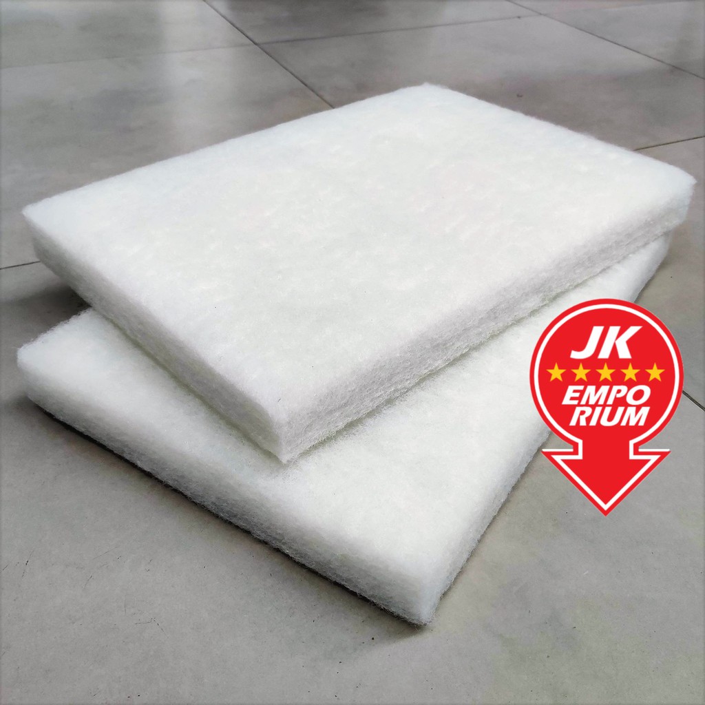 2pcs Extra Thick Large Size Aquarium Filter Wool Mat Sponge Span Kapas
