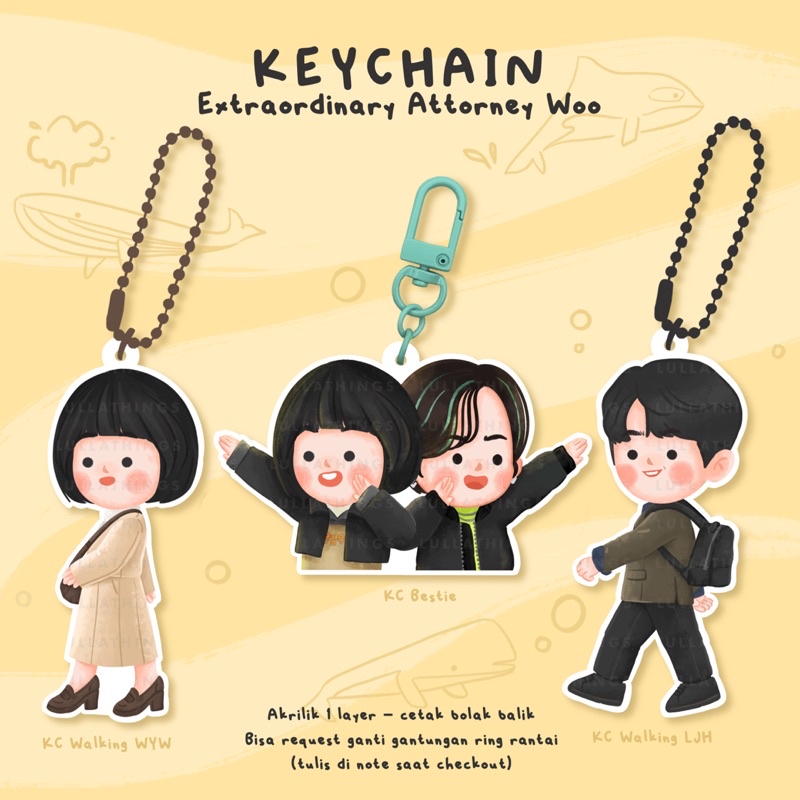 Extraordinary Attorney Woo/Woo Young Woo/EAW/WYW/Keychain sticker sheet