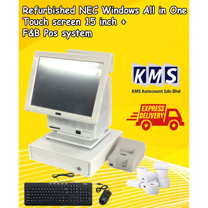 Refurbished NEC Windows All in One Touch screen 15 inch + F&B POS ...