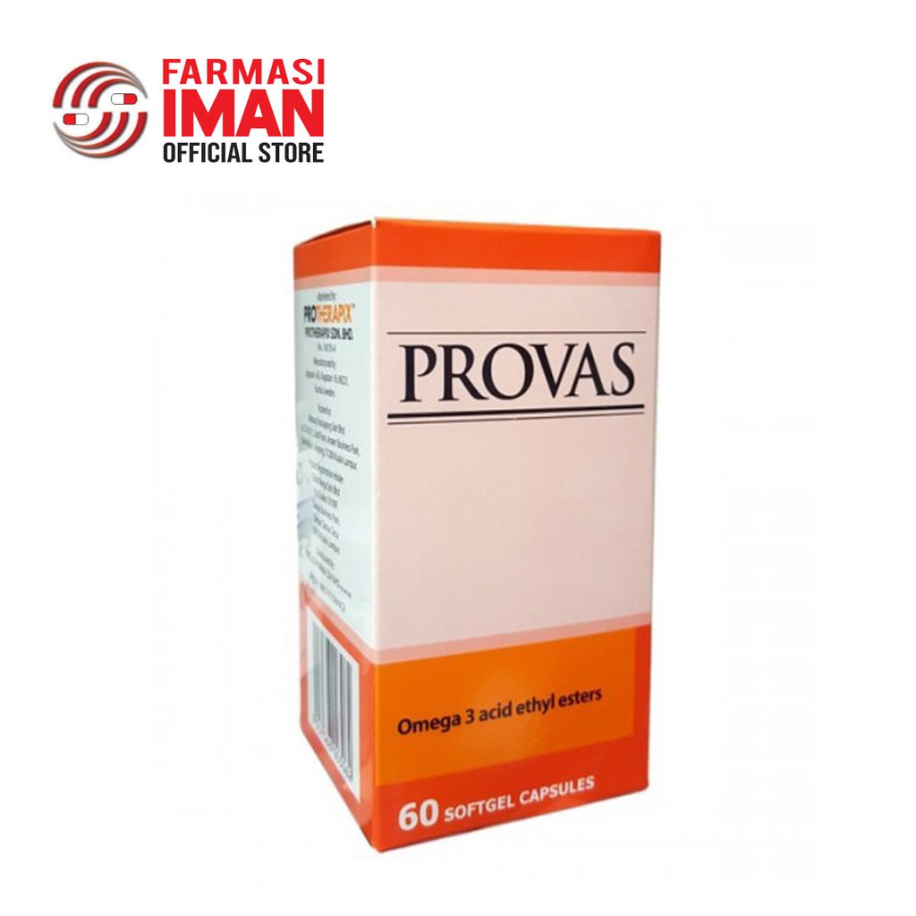 Provas Omega 3 Acid Ethyl Esters 60'S (EXP 04/2023) Shopee Malaysia
