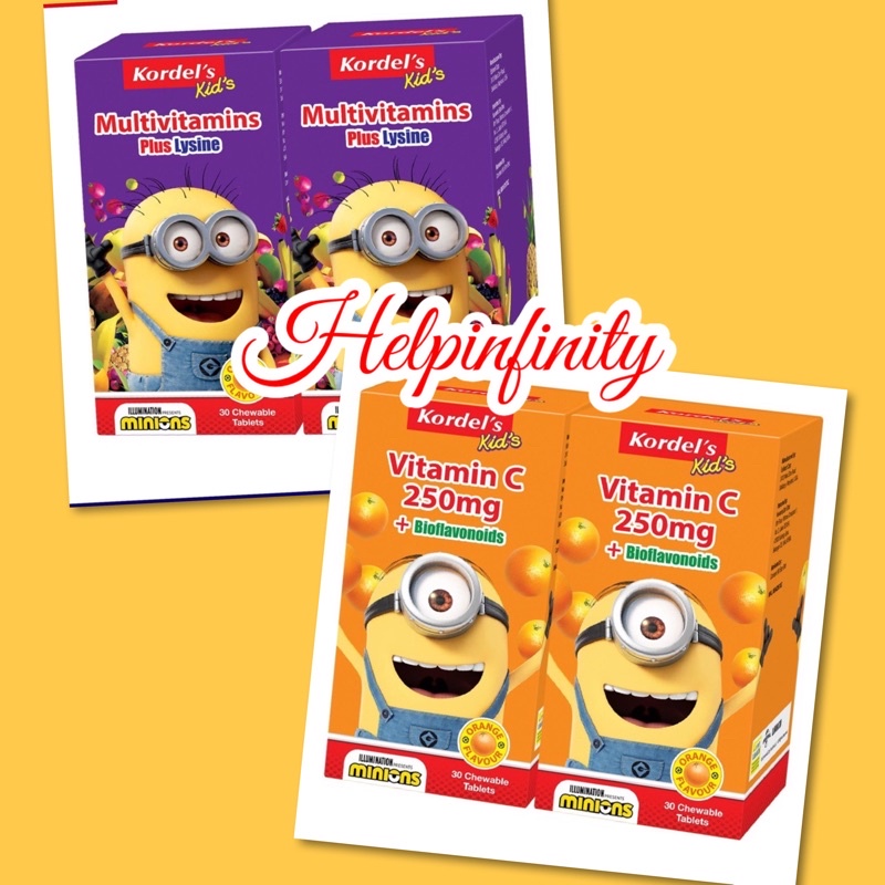Kordel’s Multivitamin Plus Lysine Tabs 2x30s / Kordel’s Vitamin C 250mg