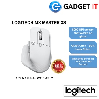 LOGITECH MX MASTER 3S WIRELESS BLUETOOTH MOUSE WITH HYPER FAST SCROLL WHEEL  AND USB-C QUICK CHARGING (8KDPI) 910-006561