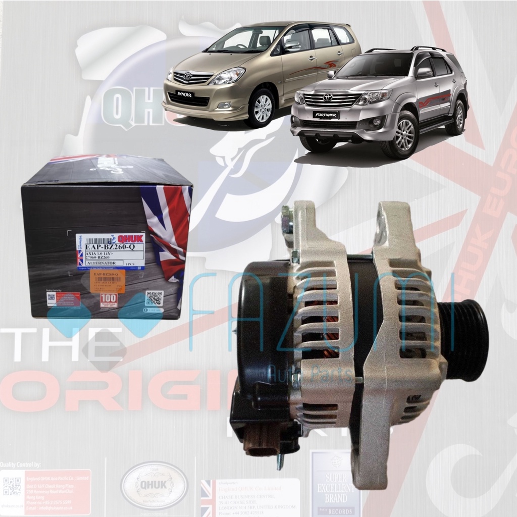 Toyota Innova 2005/ Fortuner 2.7 2005 QHUK Alternator | Shopee Malaysia