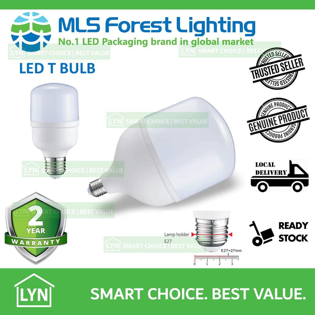 LED T Bulb MLS Forest Lighting 10W 15W 20W 30W 40W 50W / 3000K 6500K ...