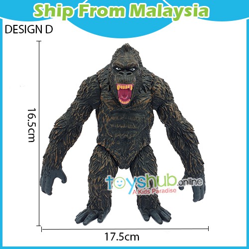 17cm Godzilla Vs King Kong Skeleton Skull Island Gorilla Monsters Mecha ...