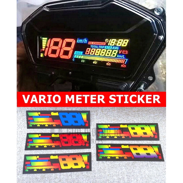Honda Vario 150 Meter Colourful Digital Meter Sticker + FREE TINTED ...